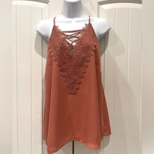 Burnt Orange Nine Britton cami/tank